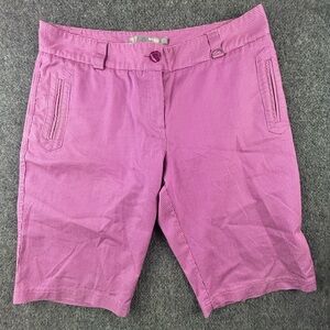 Lija Golf Shorts, striped with pockets Women’s size 12 pink purple